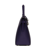 Hermes Kelly Sellier 28 Purple Epsom Palladium Hardware - Thumbnail View 3