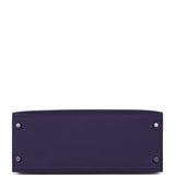 Hermes Kelly Sellier 28 Purple Epsom Palladium Hardware - Thumbnail View 6