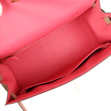 Hermes Special Order (HSS) Kelly Sellier 28 Rose Azalee, Trench Epsom Permabrass Hardware - Thumbnail View 7