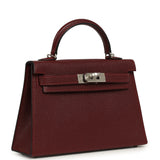 Hermes Special Order (HSS) Kelly Sellier 20 Rouge H Chevre Mysore Palladium Hardware - Thumbnail View 2