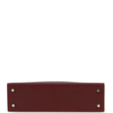 Hermes Special Order (HSS) Kelly Sellier 20 Rouge H Chevre Mysore Palladium Hardware - Thumbnail View 6