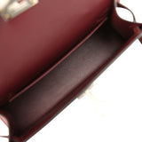 Hermes Special Order (HSS) Kelly Sellier 20 Rouge H Chevre Mysore Palladium Hardware - Thumbnail View 8