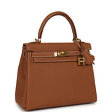 Pre-owned Hermes Kelly Retourne 25 Gold Togo Gold Hardware - Thumbnail View 2