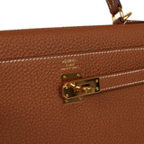 Pre-owned Hermes Kelly Retourne 25 Gold Togo Gold Hardware - Thumbnail View 7