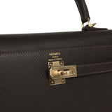 Hermes Kelly Sellier 25 Bai Brun Epsom Permabrass Hardware - Thumbnail View 7