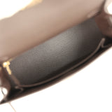 Hermes Kelly Sellier 25 Bai Brun Epsom Permabrass Hardware - Thumbnail View 8