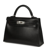 Hermes Kelly Sellier 20 Black Box Palladium Hardware - Thumbnail View 5