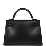 Hermes Kelly Sellier 20 Black Box Palladium Hardware - Thumbnail View 4