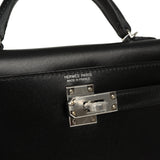 Hermes Kelly Sellier 20 Black Box Palladium Hardware - Thumbnail View 7