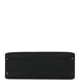 Vintage Hermes Kelly Sellier 35 Bleu Indigo Fjord Palladium Hardware - Thumbnail View 6