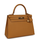 Pre-owned Hermes Kelly Sellier 28 Sesame Epsom Gold Hardware - Thumbnail View 2