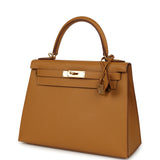 Pre-owned Hermes Kelly Sellier 28 Sesame Epsom Gold Hardware - Thumbnail View 5