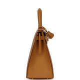 Pre-owned Hermes Kelly Sellier 28 Sesame Epsom Gold Hardware - Thumbnail View 3
