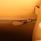 Pre-owned Hermes Kelly Sellier 28 Sesame Epsom Gold Hardware - Thumbnail View 9