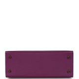 Pre-owned Hermes Kelly Sellier 25 Anemone Epsom Gold Hardware - Thumbnail View 6