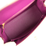 Pre-owned Hermes Kelly Sellier 25 Anemone Epsom Gold Hardware - Thumbnail View 8