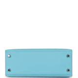 Hermes Kelly Sellier 25 Celeste Epsom Palladium Hardware - Thumbnail View 6