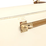 Hermes Special Order (HSS) Kelly Sellier 25 Nata, Caramel Chevre Mysore Permabrass Hardware - Thumbnail View 7