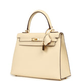 Hermes Kelly Sellier 25 Nata Epsom Gold Hardware - Thumbnail View 5