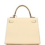 Hermes Kelly Sellier 25 Nata Epsom Gold Hardware - Thumbnail View 4