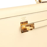 Hermes Kelly Sellier 25 Nata Epsom Gold Hardware - Thumbnail View 7