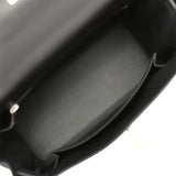 Hermes Kelly Retourne 25 Black Swift Palladium Hardware - Thumbnail View 8