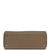 Pre-owned Hermes Kelly Retourne 28 Etoupe Togo Palladium Hardware - Thumbnail View 6