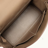 Pre-owned Hermes Kelly Retourne 28 Etoupe Togo Palladium Hardware - Thumbnail View 9