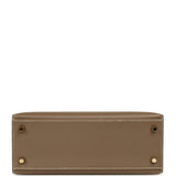 Pre-owned Hermes Kelly Sellier 25 Etoupe Verso Madame Permabrass Hardware - Thumbnail View 6