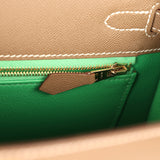 Pre-owned Hermes Kelly Sellier 25 Etoupe Verso Madame Permabrass Hardware - Thumbnail View 9