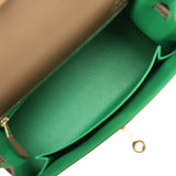 Pre-owned Hermes Kelly Sellier 25 Etoupe Verso Madame Permabrass Hardware - Thumbnail View 8