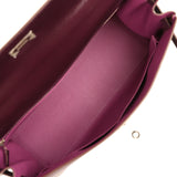 Pre-owned Hermes Kelly Retourne 35 Raisin Verso Box Palladium Hardware - Thumbnail View 9