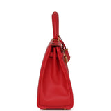 Pre-owned Hermes Kelly Retourne 25 Bougainvillea Epsom Gold Hardware - Thumbnail View 3