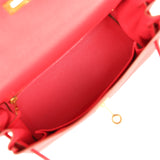Pre-owned Hermes Kelly Retourne 25 Bougainvillea Epsom Gold Hardware - Thumbnail View 8