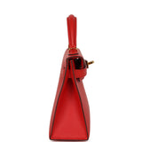 Pre-owned Hermes Kelly Sellier 20 Rouge de Coeur Madame Gold Hardware - Thumbnail View 3