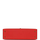 Pre-owned Hermes Kelly Sellier 20 Rouge de Coeur Madame Gold Hardware - Thumbnail View 6