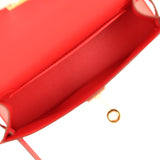 Pre-owned Hermes Kelly Sellier 20 Rouge de Coeur Madame Gold Hardware - Thumbnail View 8