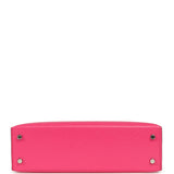 Hermes Kelly Sellier 20 Rose Pop Chevre Chamkilight Palladium Hardware - Thumbnail View 6