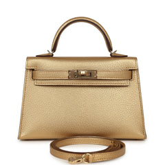Hermes Kelly Sellier 20 Dore Chevre Chamkilight Permabrass Hardware