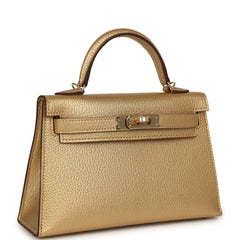 Hermes Kelly Sellier 20 Dore Chevre Chamkilight Permabrass Hardware
