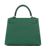 Hermes Kelly Sellier 25 Vert Moyen Epsom Electrum Hardware - Thumbnail View 4