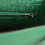 Hermes Kelly Sellier 25 Vert Moyen Epsom Electrum Hardware - Thumbnail View 9