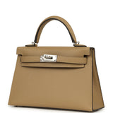 Hermes Kelly Sellier 20 Poussiere Epsom Palladium Hardware - Thumbnail View 5