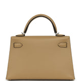 Hermes Kelly Sellier 20 Poussiere Epsom Palladium Hardware - Thumbnail View 4