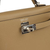 Hermes Kelly Sellier 20 Poussiere Epsom Palladium Hardware - Thumbnail View 7
