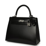 Hermes Kelly Sellier 25 Black Box Palladium Hardware - Thumbnail View 5