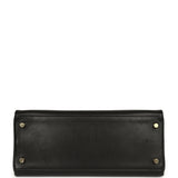 Pre-owned Hermes Kelly Retourne 28 Black Evercalf Gold Hardware - Thumbnail View 6