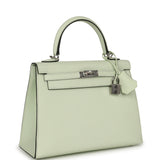 Hermes Kelly Sellier 25 Vert Fizz Epsom Palladium Hardware - Thumbnail View 2