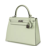 Hermes Kelly Sellier 25 Vert Fizz Epsom Palladium Hardware - Thumbnail View 5