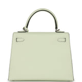 Hermes Kelly Sellier 25 Vert Fizz Epsom Palladium Hardware - Thumbnail View 4